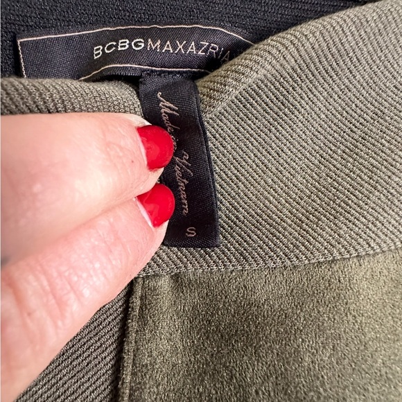 BCBGMaxAzria Olive Green Trousers - Picture 2 of 6